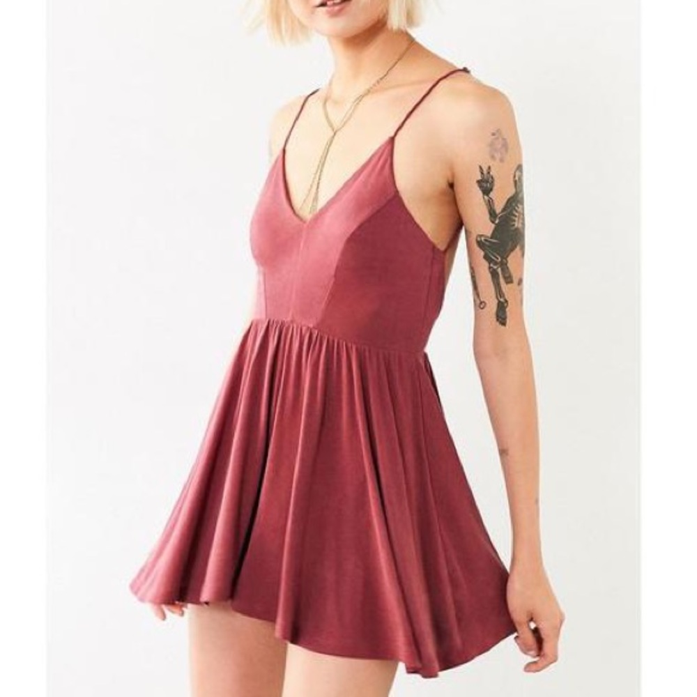 Urban Outfitters Silence + Noise Maroon Dress
